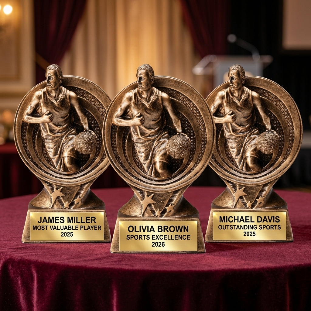 Sports Award Trophy | Personalized Basketball Trophy | Custom Engraved Award | Sports Gift | Team Award | Achievement Trophy - View 6