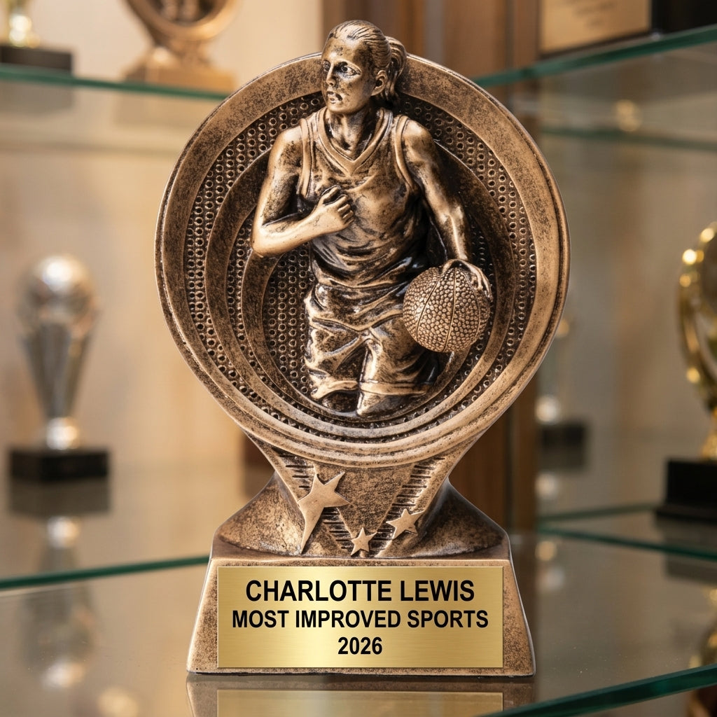 Basketball Trophy Award | Personalized | Custom Engraved | Basketball Award | Sports Award | Gift for Basketball Player - View 1