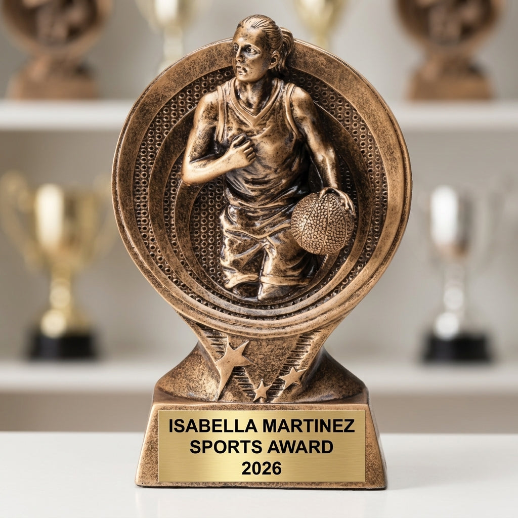 Basketball Trophy Award | Personalized | Custom Engraved | Basketball Award | Sports Award | Gift for Basketball Player - View 4