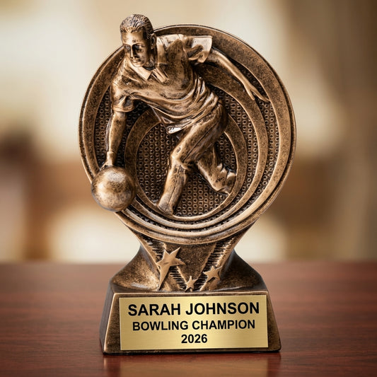 Bowling Trophy Award — view 2