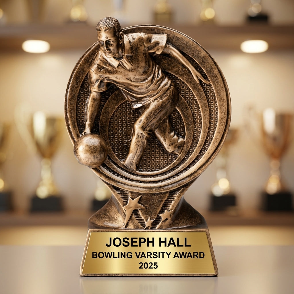 Bowling Trophy Award — view 4