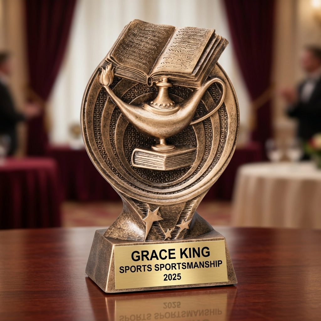 Sports Award Trophy | Personalized | Custom Engraved | Saturn Series | Team Award | Achievement Gift | Resin Trophy - View 2