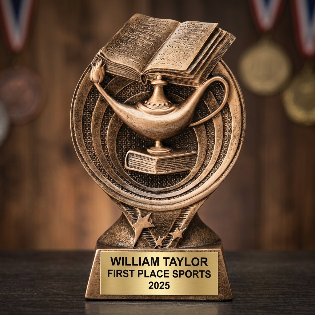 Sports Award Trophy | Personalized | Custom Engraved | Saturn Series | Team Award | Achievement Gift | Resin Trophy - View 3