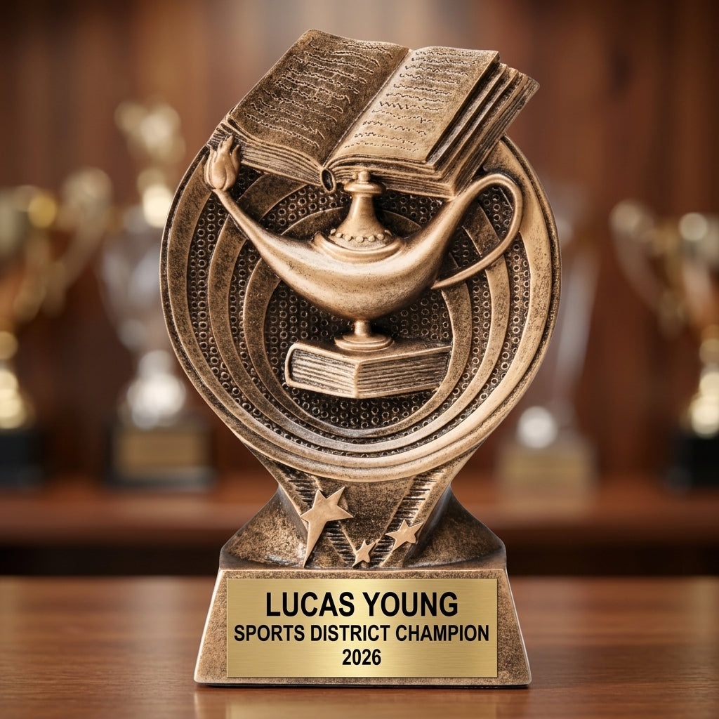 Sports Award Trophy | Personalized | Custom Engraved | Saturn Series | Team Award | Achievement Gift | Resin Trophy - View 4