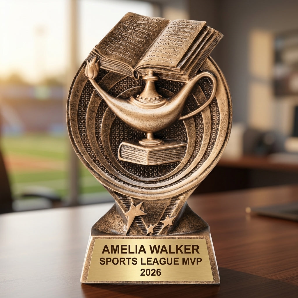 Sports Award Trophy | Personalized | Custom Engraved | Saturn Series | Team Award | Achievement Gift | Resin Trophy - View 5