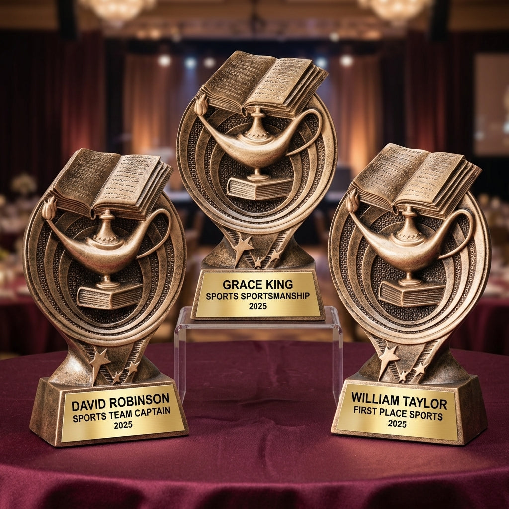 Sports Award Trophy | Personalized | Custom Engraved | Saturn Series | Team Award | Achievement Gift | Resin Trophy - View 6