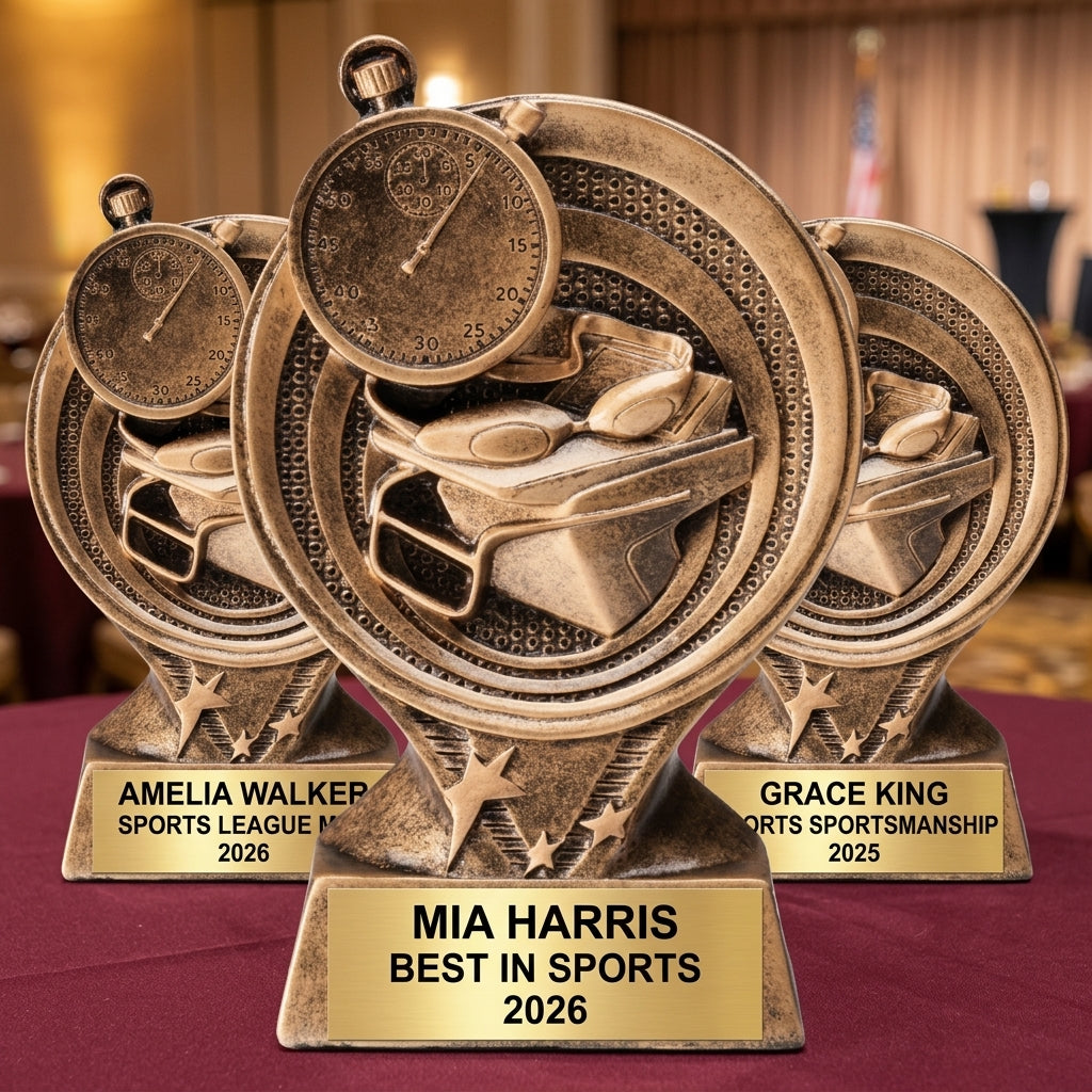 Sports Trophy Award | Personalized Swimming | Custom Engraved | Swim Award | Team Trophy | Personalized Gift | Sports Award | Free Engraving - View 6