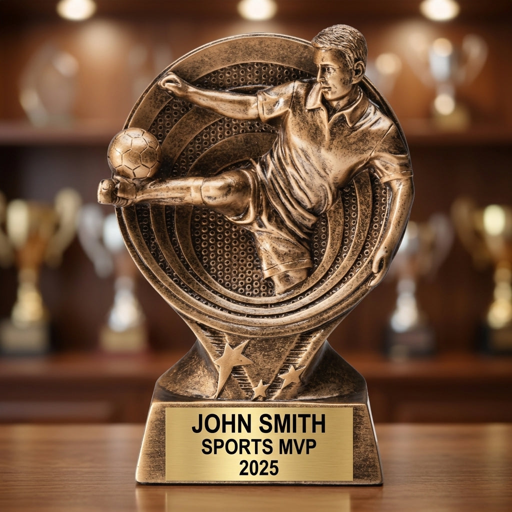 Sports Award Trophy | Personalized | Custom Engraved | Soccer Action Award | Team Trophy | Sports Gift - View 4