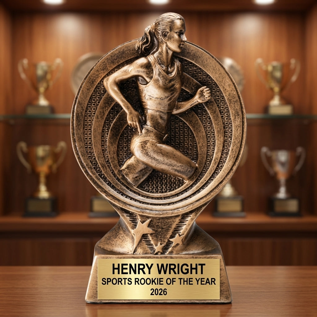 Sports Trophy Award | Personalized Award | Custom Engraved | Track & Field | Sports Gift | Team Trophy | Sports Award | Personalized Trophy - View 1