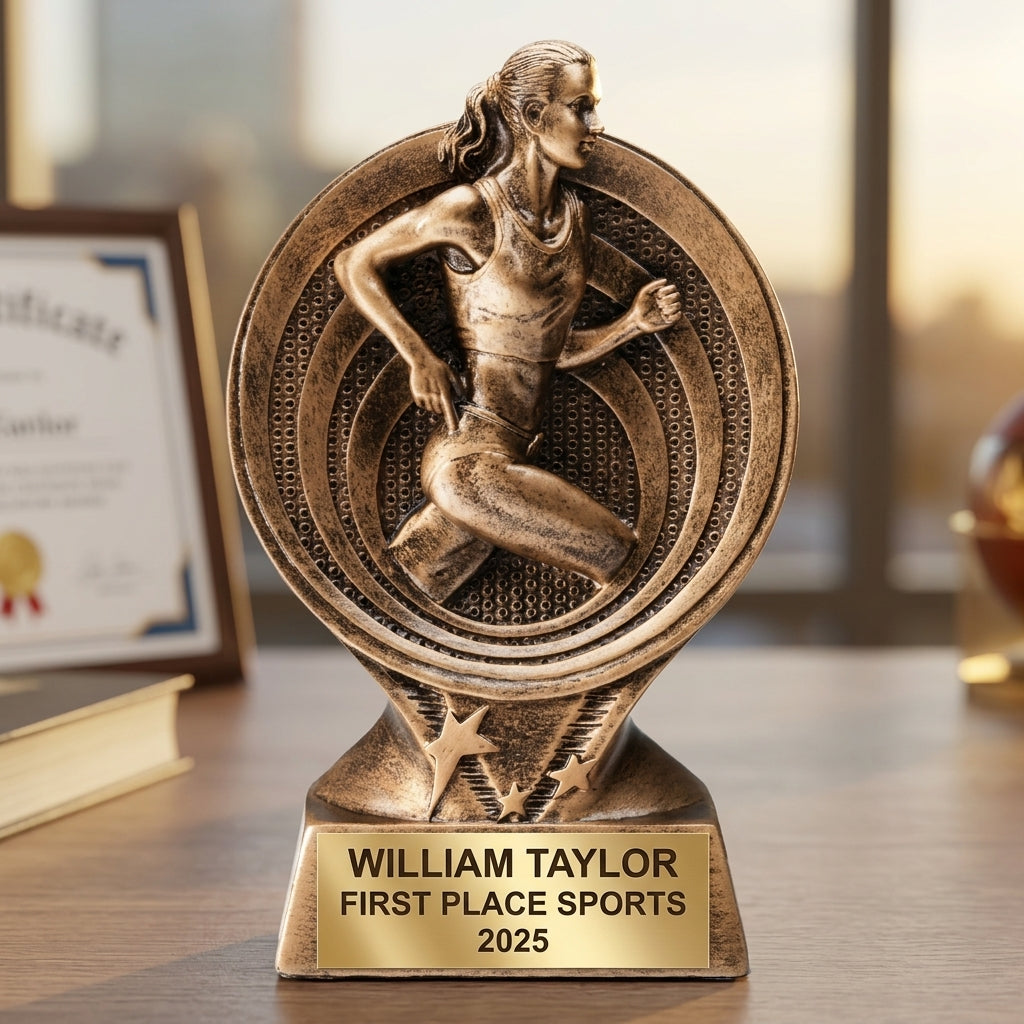 Sports Trophy Award | Personalized Award | Custom Engraved | Track & Field | Sports Gift | Team Trophy | Sports Award | Personalized Trophy - View 5