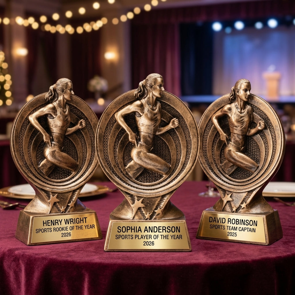 Sports Trophy Award | Personalized Award | Custom Engraved | Track & Field | Sports Gift | Team Trophy | Sports Award | Personalized Trophy - View 6
