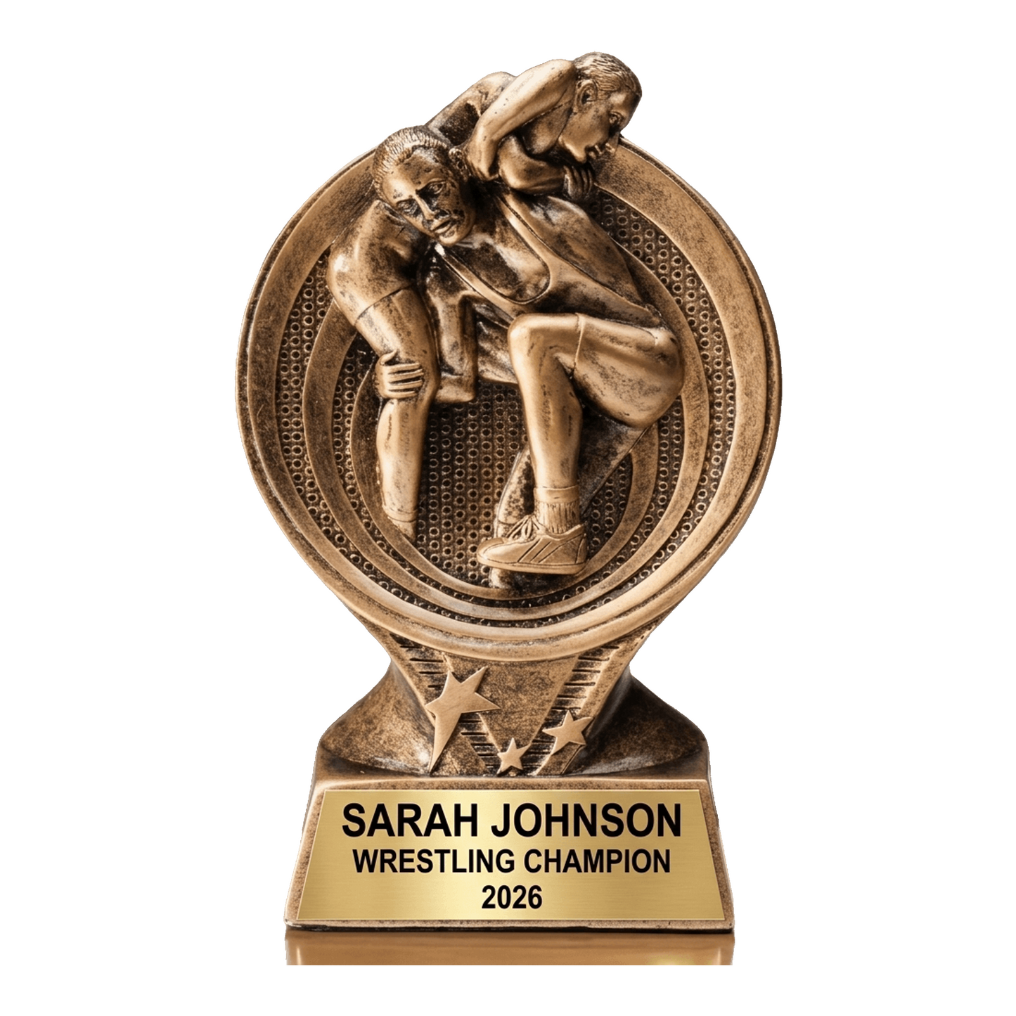 Wrestling Award Trophy | Personalized | Custom Engraved | Wrestler Gift | Champion Trophy | Wrestling Coach Gift