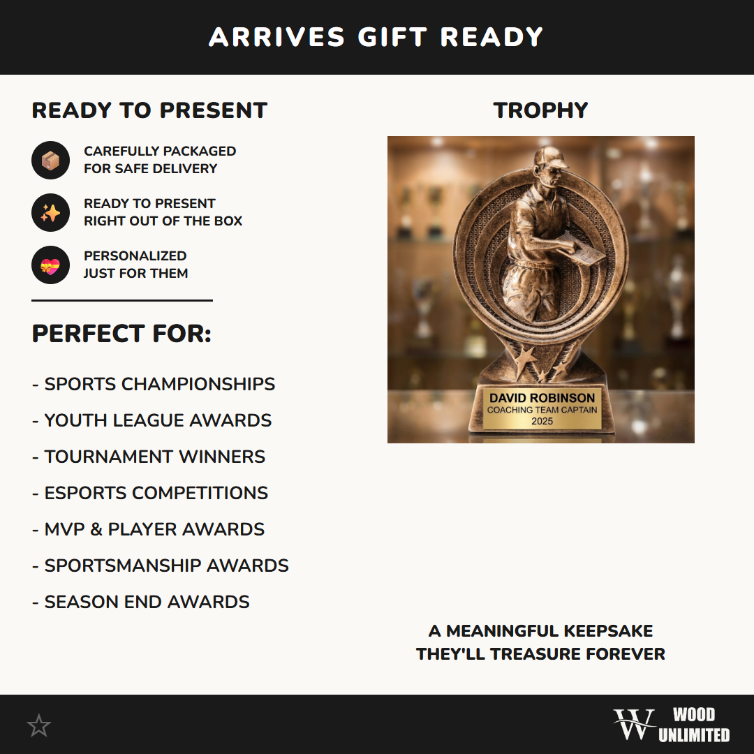 Personalized | Coach Award | Custom Engraved | Trophy | Award | Engraved | Team | Sports | Gift | Recognition | Appreciation