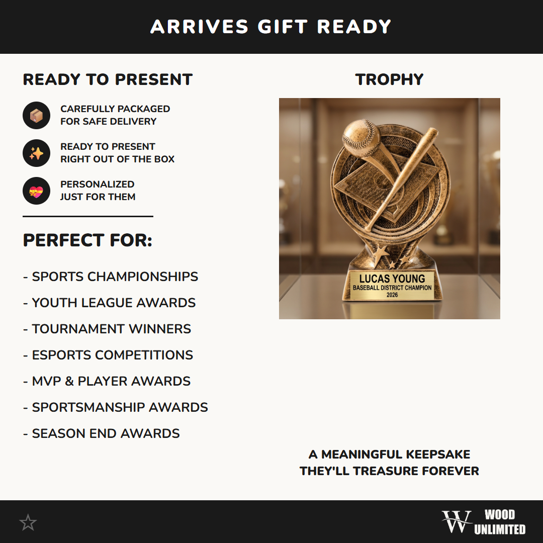 Personalized | Baseball Award | Custom Engraved | Baseball Trophy | Personalized Award | Youth Baseball | Coach Gift | MVP Award