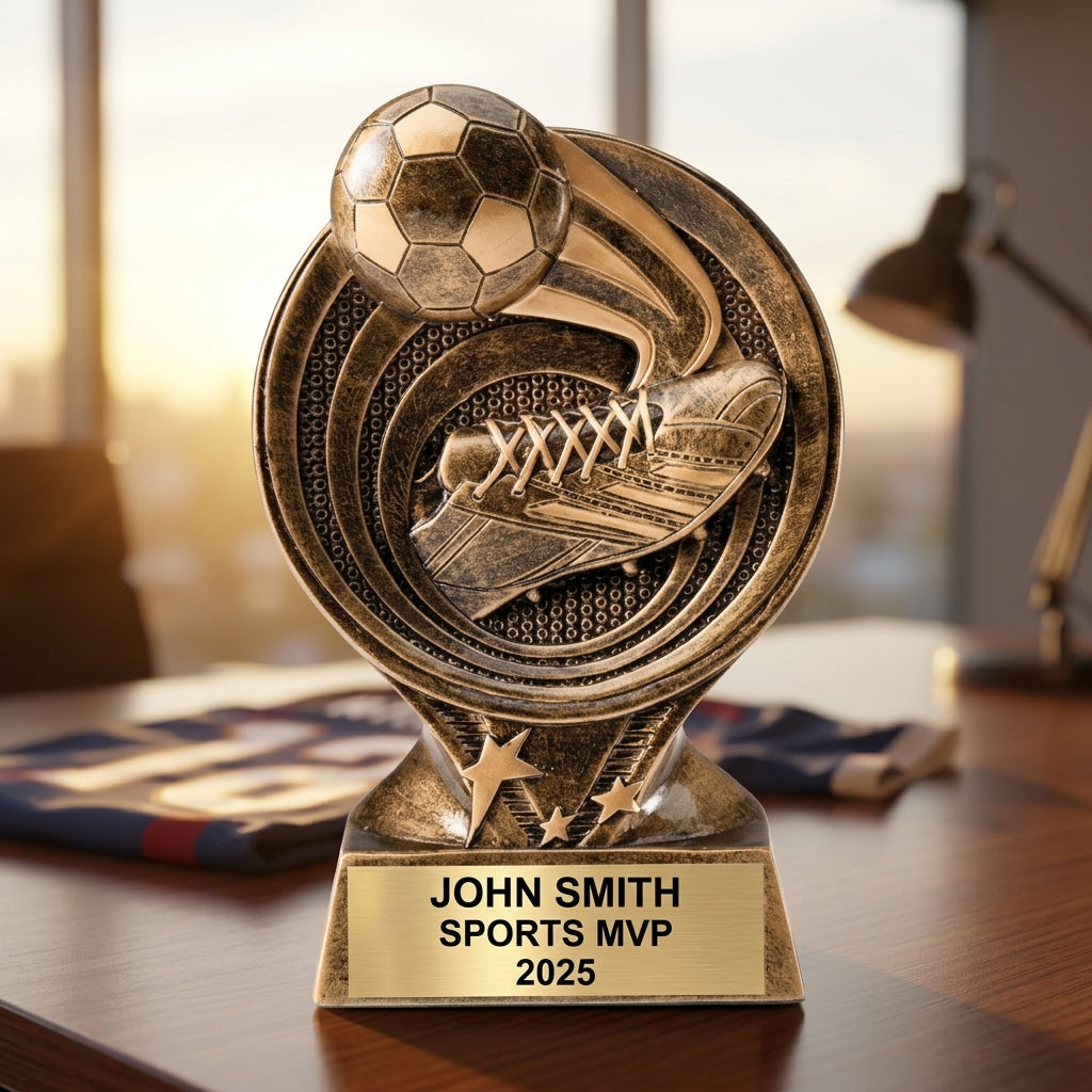 Soccer Award Trophy | Personalized | Custom Engraved | Soccer Gift | Team MVP | Youth Soccer | Golden Boot - View 5
