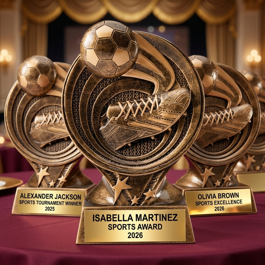 Soccer Award Trophy | Personalized | Custom Engraved | Soccer Gift | Team MVP | Youth Soccer | Golden Boot - View 6
