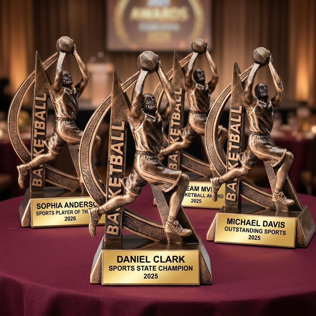 Sports Award Trophy | Personalized Basketball Trophy | Custom Engraved | Team Trophy | Sports Gift | Award Ceremony | Banquet Trophy - View 6