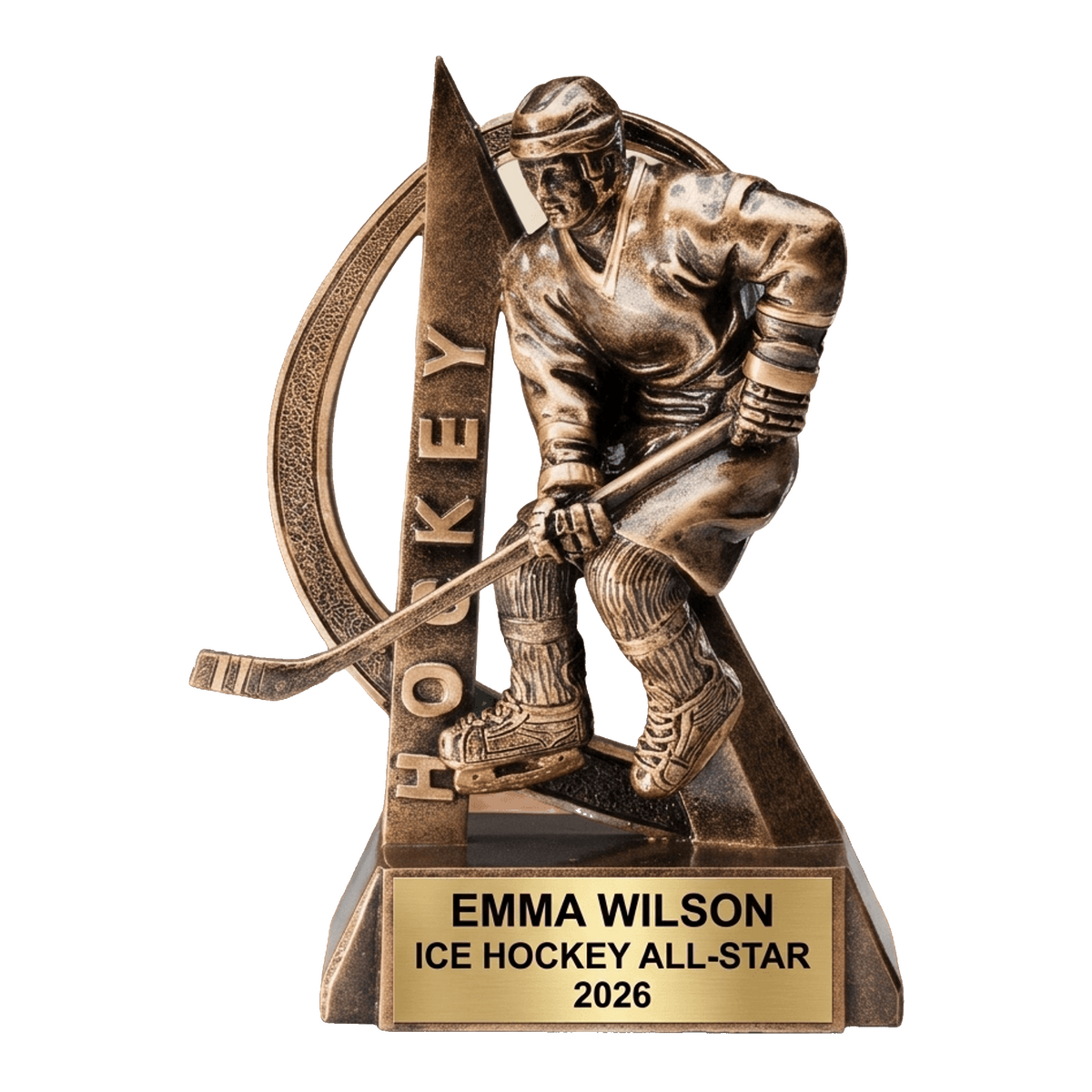 Hockey Award - Personalized Hockey Trophy - Custom Engraved Hockey Player Action Figure - Hockey Gift