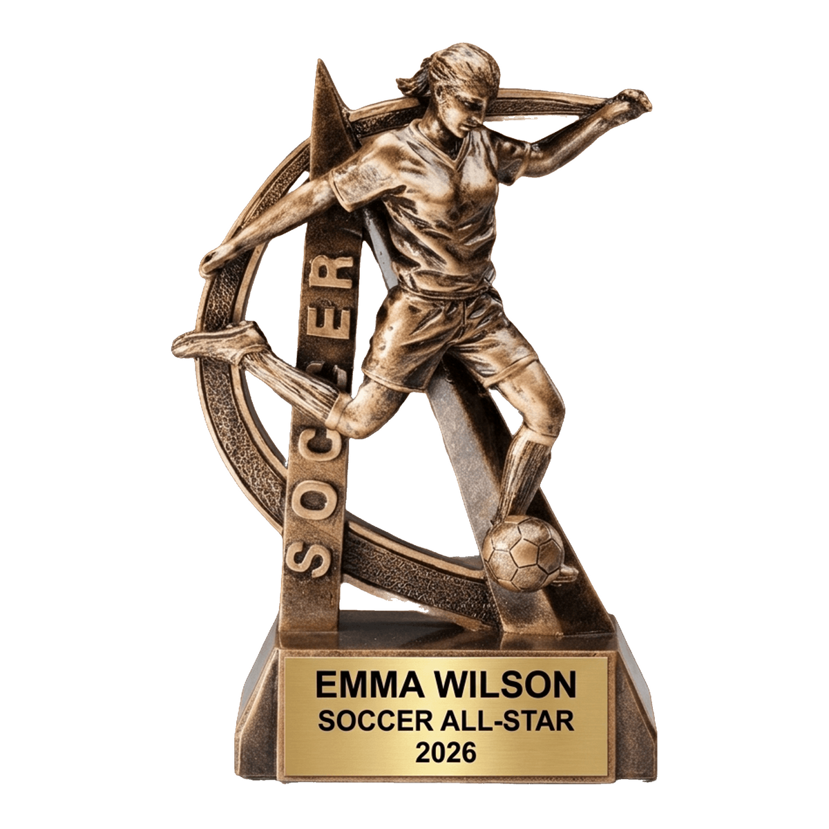 Personalized – Style RF2719 | Soccer Award | Custom Engraved | Soccer Trophy | Girls Soccer | Personalized Award | Youth Team | MVP Award | Coach Gift