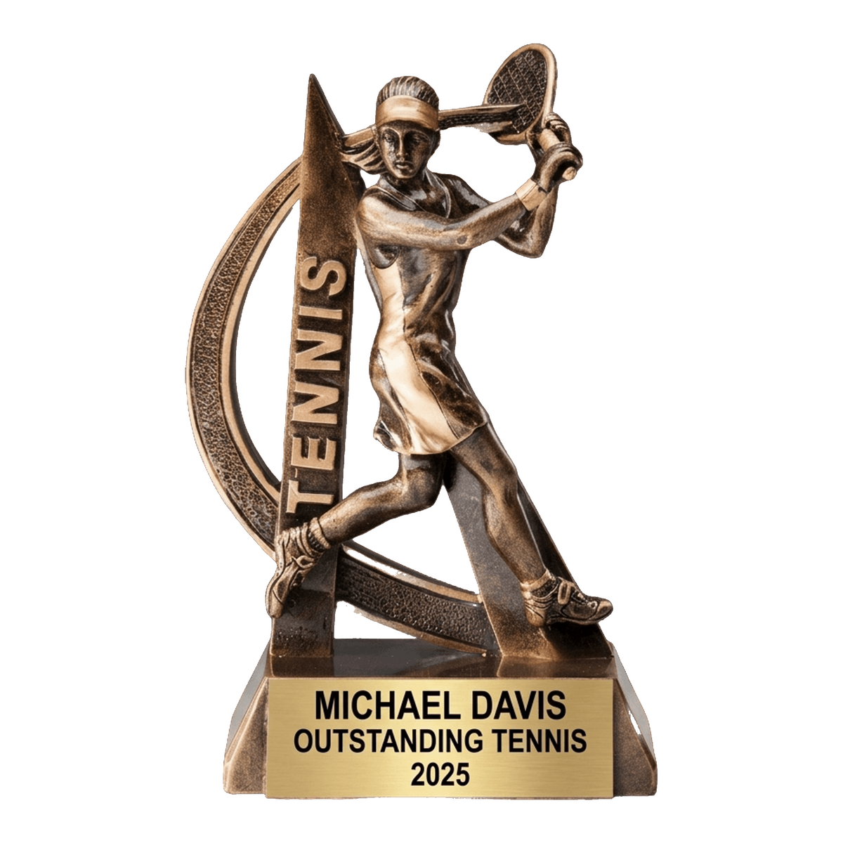 Personalized | Tennis Award | Custom Engraved | Trophy | Award | Engraved | Female | Player | Champion | Coach | Team