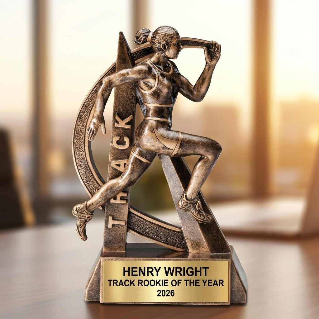 Track Award Trophy | Personalized | Custom Engraved | Track & Field | Running Award | Gift for Runner | Champion - View 5