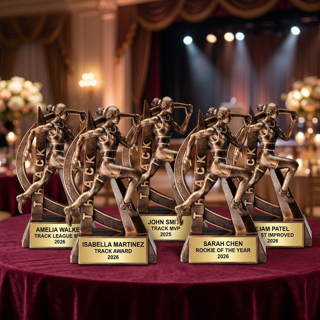 Track Award Trophy | Personalized | Custom Engraved | Track & Field | Running Award | Gift for Runner | Champion - View 6