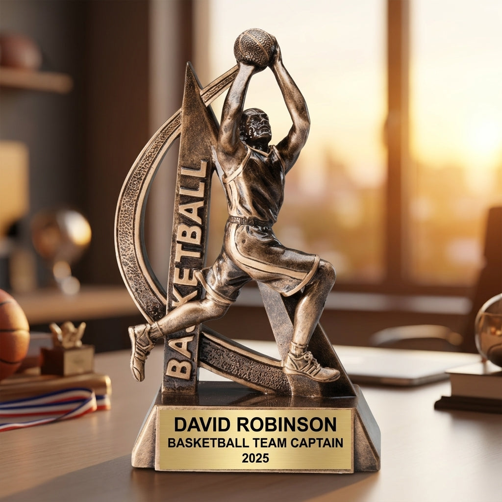 Basketball Award Trophy | Personalized | Custom Engraved | Basketball Gift | Sports Award | Team Trophy | Basketball MVP - View 5