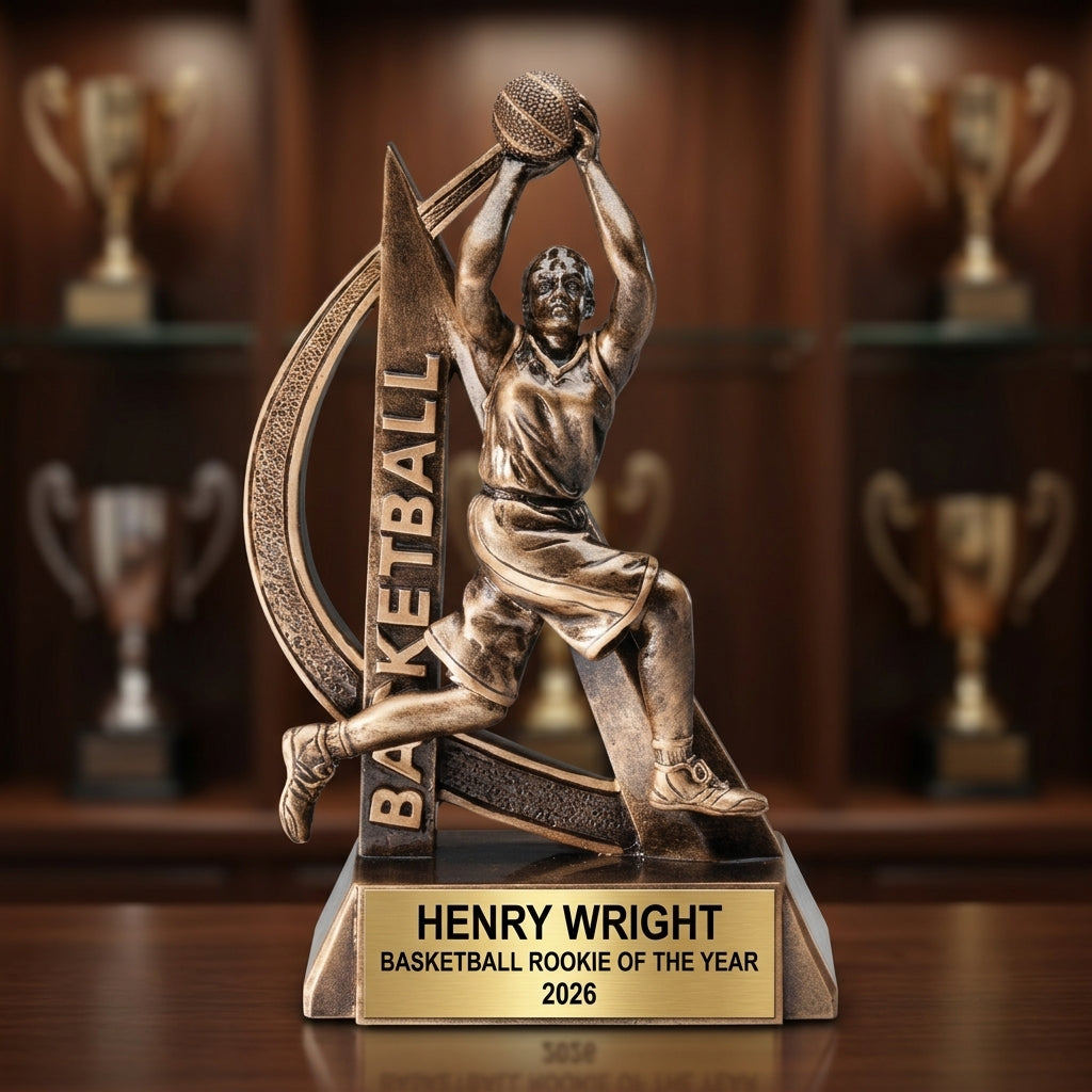 Basketball Award Trophy | Personalized | Custom Engraved | Basketball Trophy | Basketball Gift | Team Award | End of Season Award - View 1