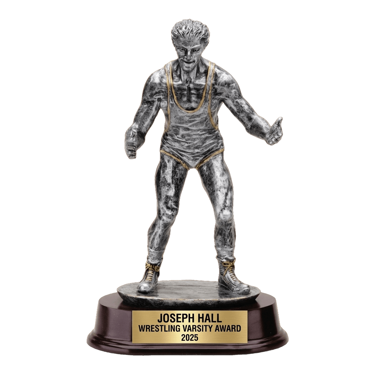 Personalized – 9 1/2" | Wrestling Award | Custom Engraved | Wrestling Trophy | Personalized Award | Engraved Gift | Wrestler Figure | Team Award