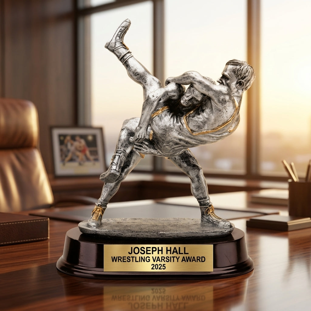 Wrestling Trophy Award | Personalized | Custom Engraved | Wrestling Champion | Weight Class Winner | Wrestling Gift - View 5