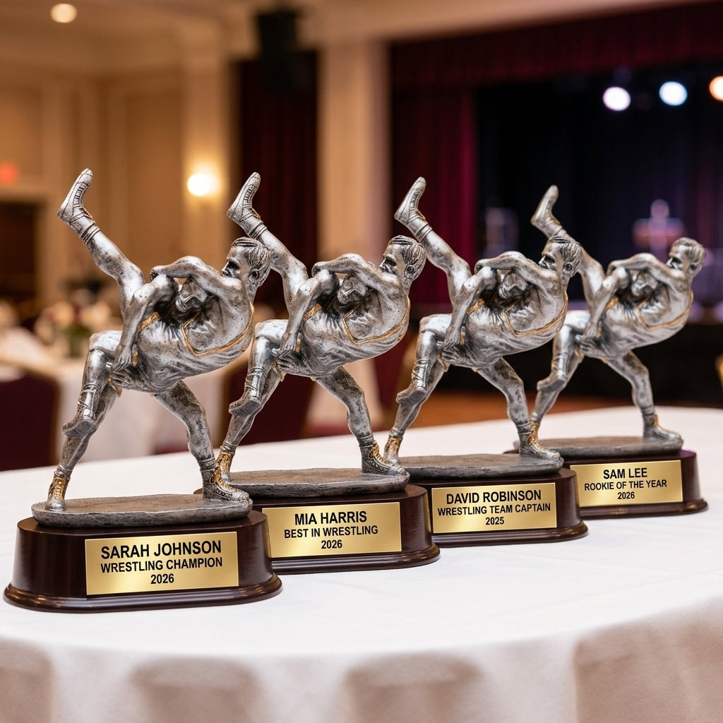 Wrestling Trophy Award | Personalized | Custom Engraved | Wrestling Champion | Weight Class Winner | Wrestling Gift - View 6