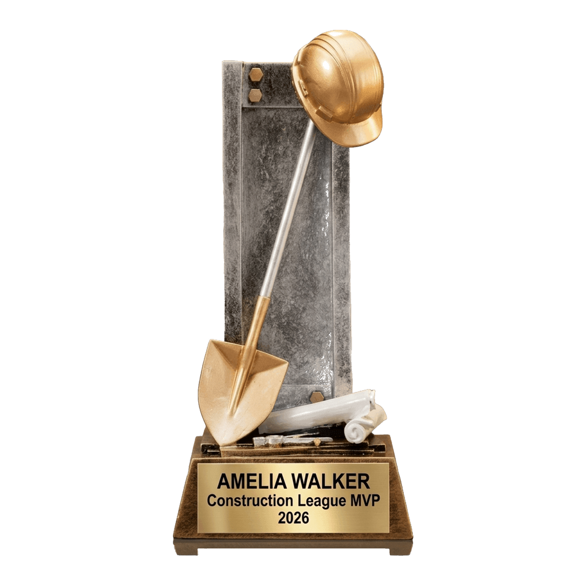 Construction Award Trophy | Personalized | Custom Engraved | Construction Team Award | Construction Gift | Achievement Award