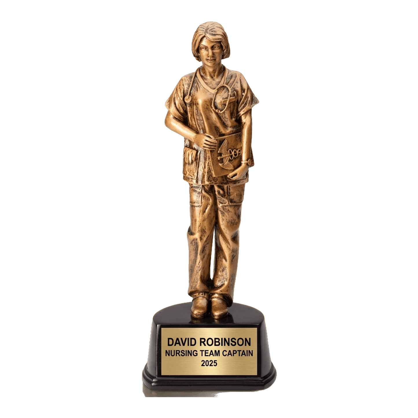 Nurse Trophy Award | Personalized Gift | Custom Engraved | Nursing Graduation | Nurse Appreciation | Retirement | Wood Unlimited