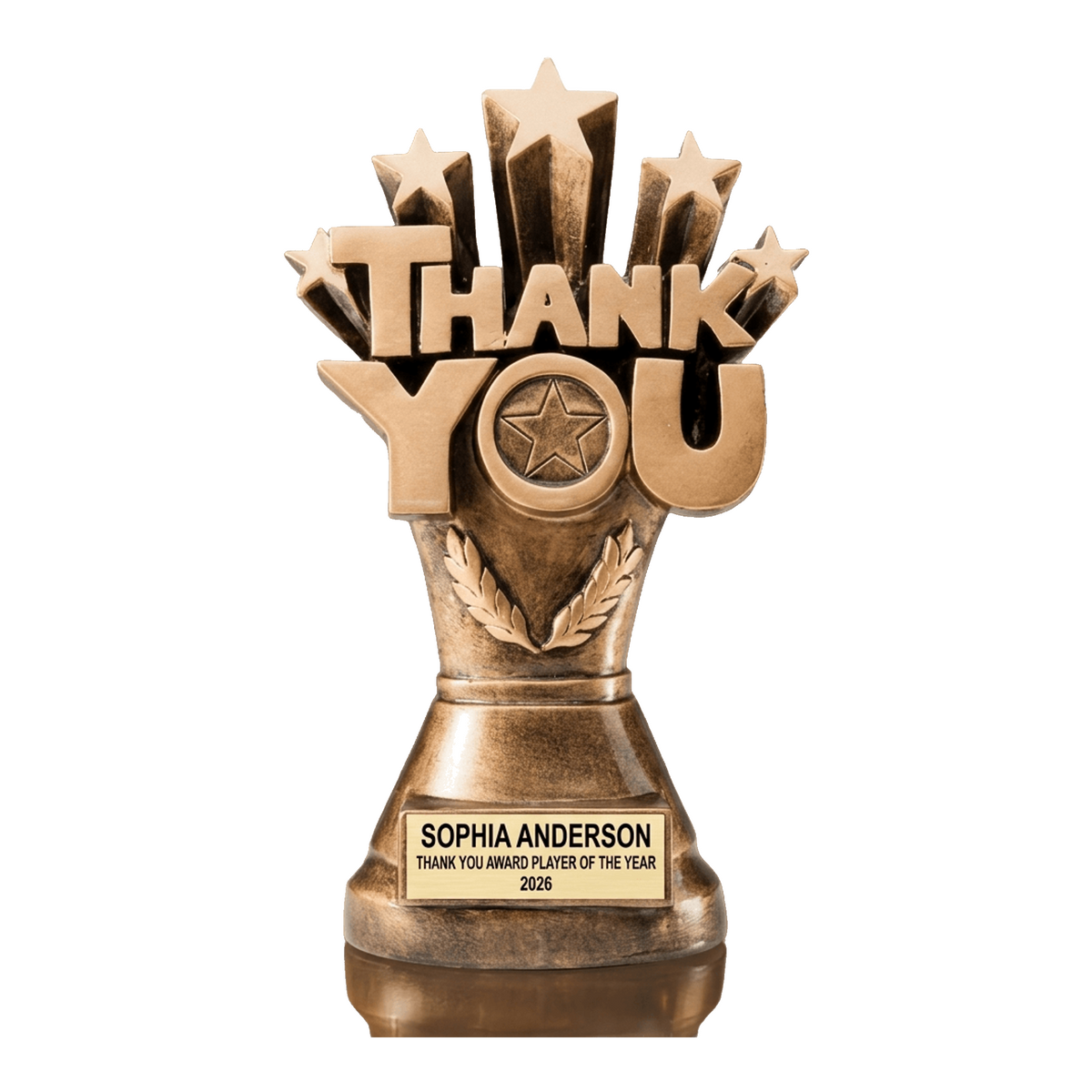 Personalized | Thank You Award Award | Custom Engraved | Thank You Trophy | Appreciation Award | Personalized Gift | Coach Thank You
