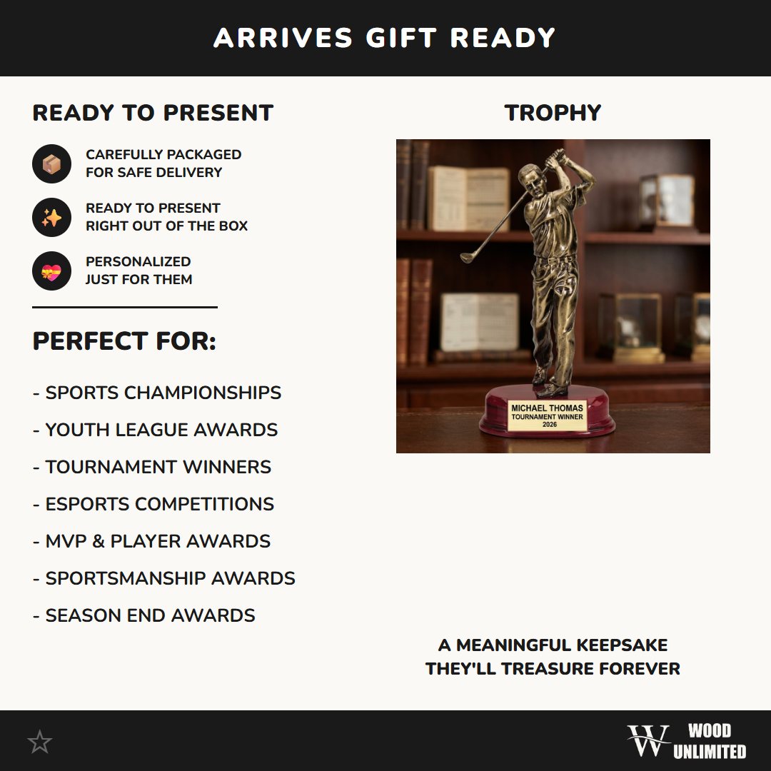Personalized | Golf Award | Custom Engraved | Golf Trophy | Personalized Award | Engraved Golfer | Tournament Winner | Custom Golf