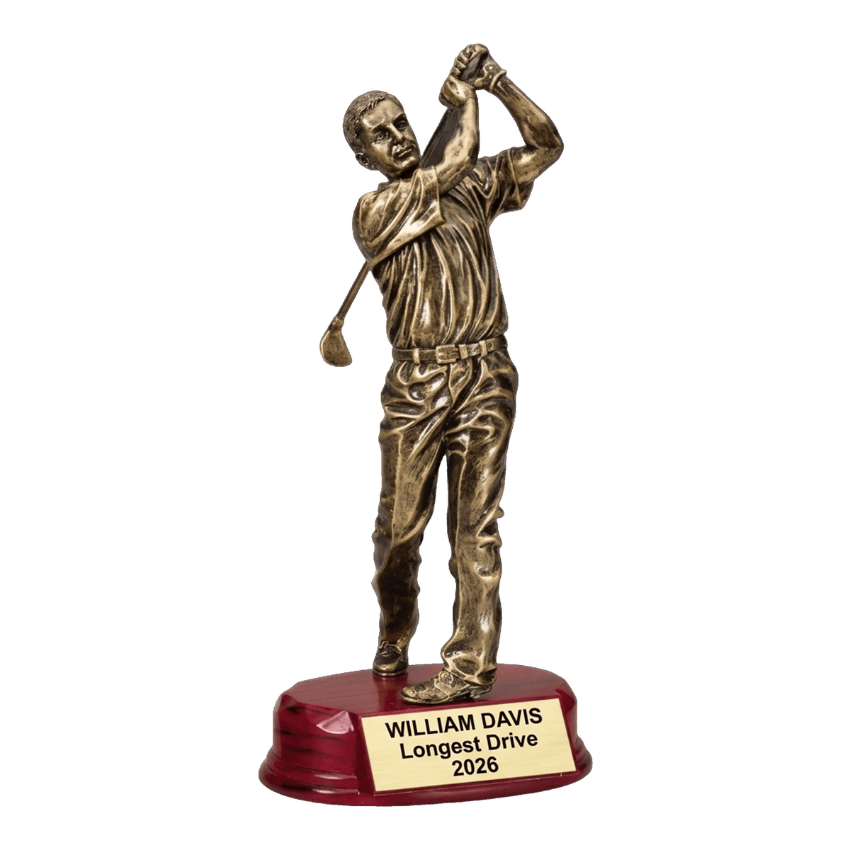 Personalized | Golf Award | Custom Engraved | Golf Trophy | Personalized Golf | Engraved Award | Golfer Statue | Tournament Prize