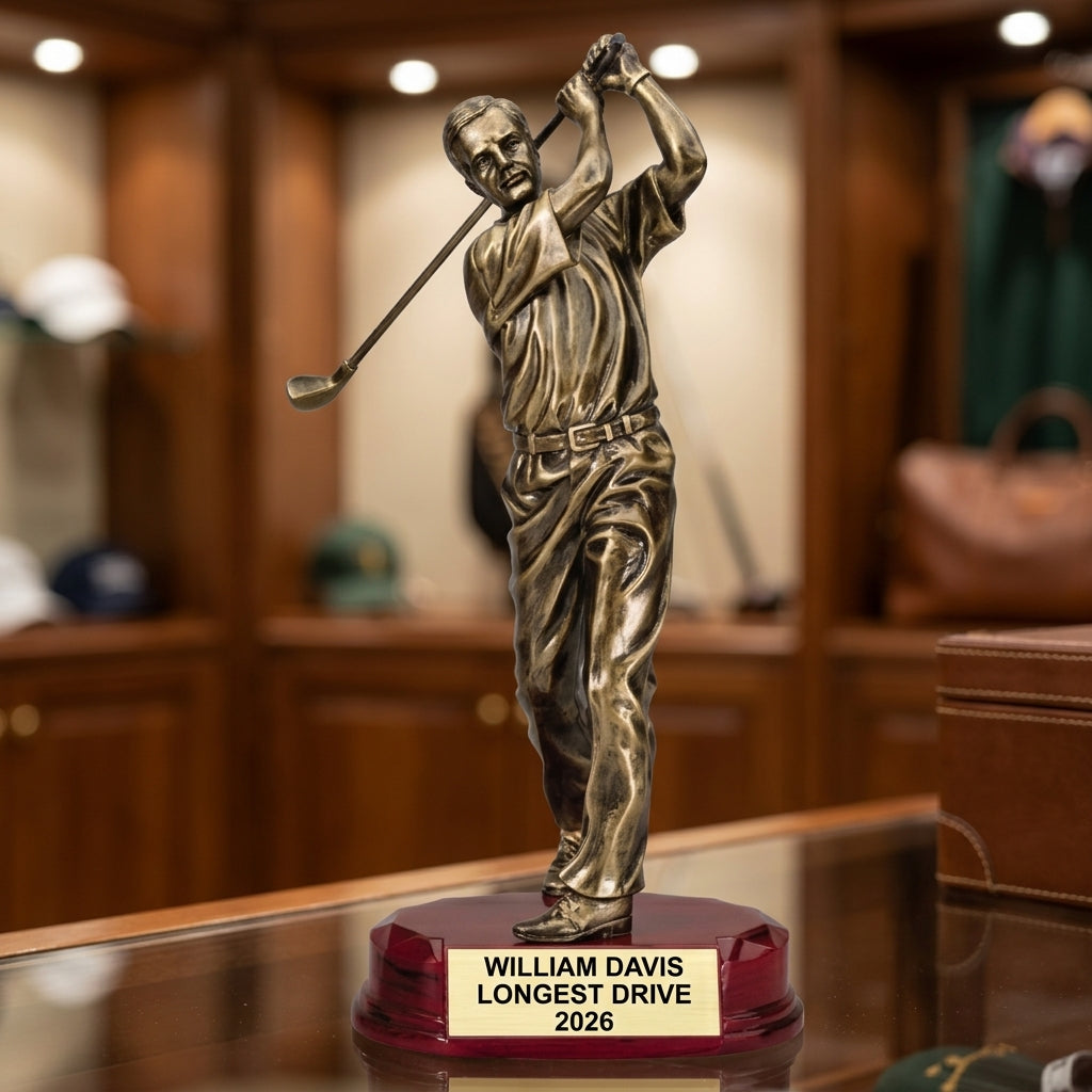 Personalized | Golf Award | Custom Engraved | Golf Trophy | Personalized Golf Award | Engraved Golfer Gift | Tournament Prize - View 3