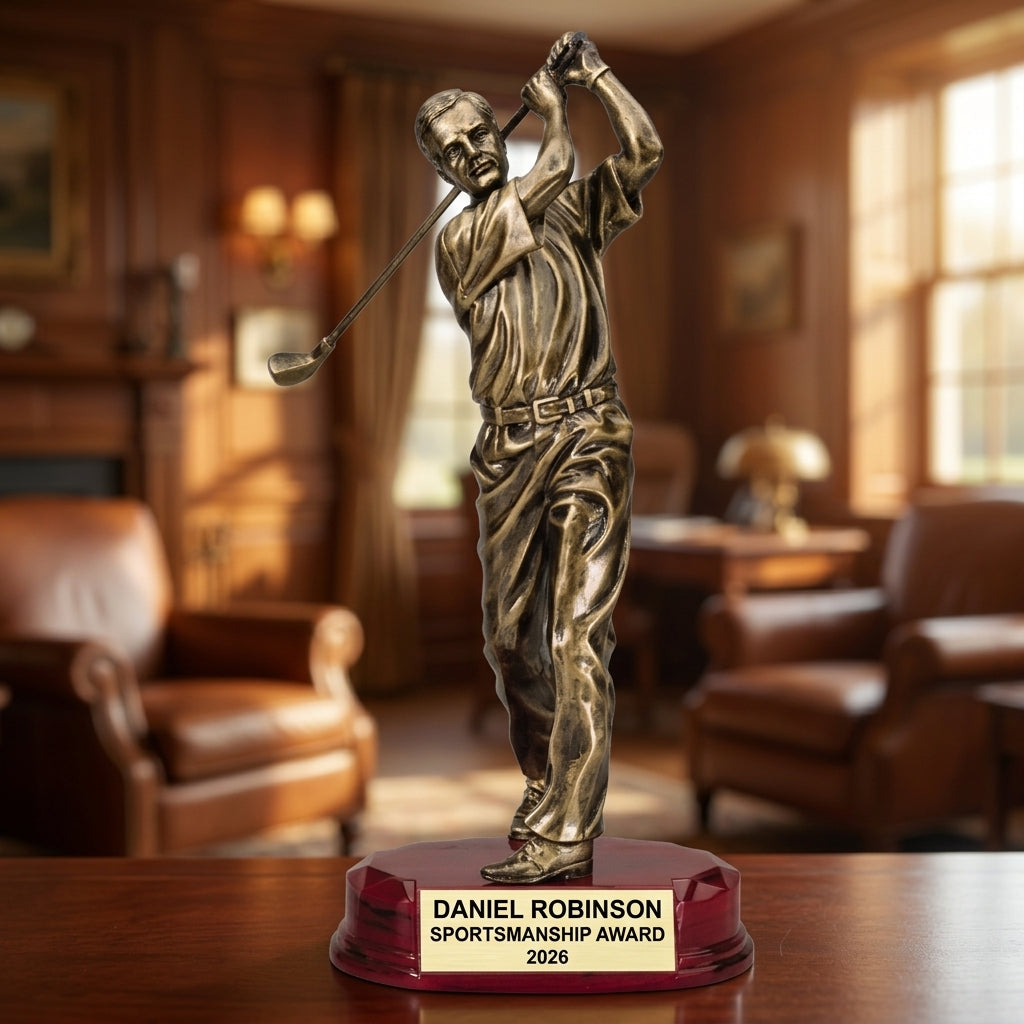 Personalized | Golf Award | Custom Engraved | Golf Trophy | Personalized Golf Award | Engraved Golfer Gift | Tournament Prize - View 4