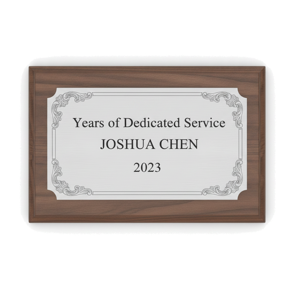 Photo Frame Award Trophy | Personalized | Custom Engraved | Walnut Wood | Gift | Team Award | Tournament Trophy | Photo Gift