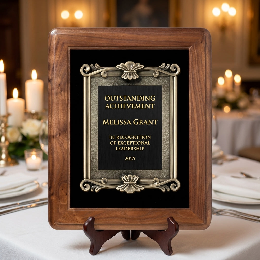 Personalized Genuine Walnut Frame - custom laser engraved - view 6