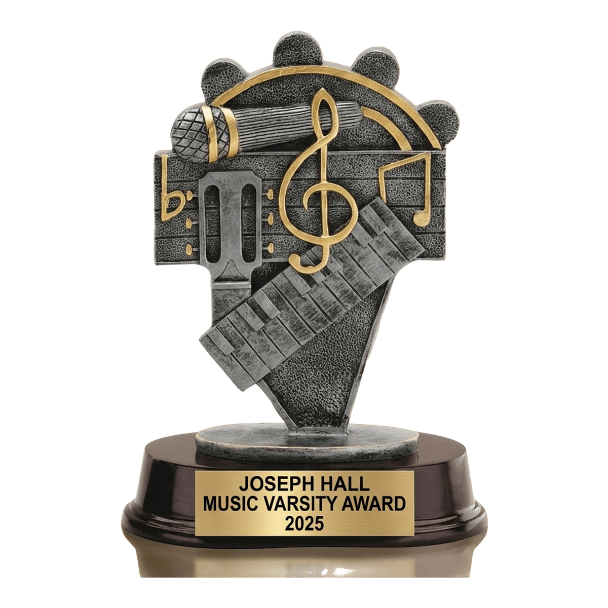 Music Award Trophy | Personalized | Custom Engraved | Music Note | Musician Gift | Performance Award | Music Competition | Wood Unlimited