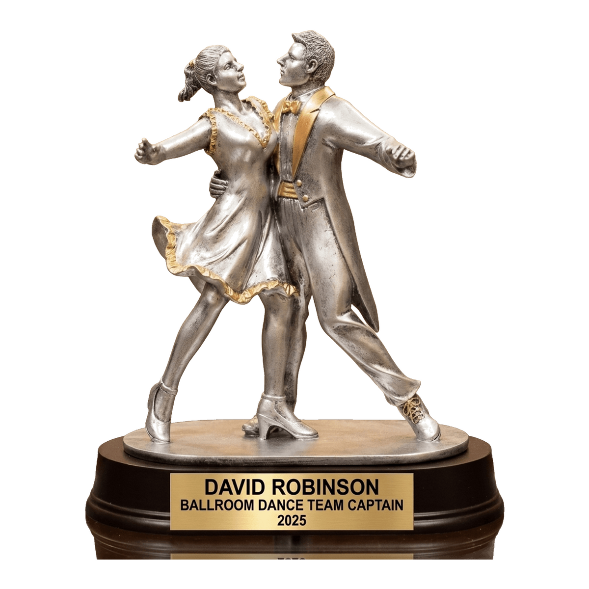 Dance Trophy Award | Personalized | Custom Engraved Dance Award | Dance Couple | Personalized Gift | Recital | Competition | Wood Unlimited