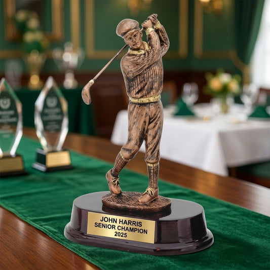 Personalized | Golf Award | Custom Engraved | Golf Trophy | Personalized Golfer | Engraved Award | Vintage Golf | Custom Golf - View 2