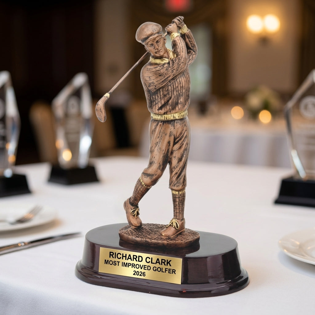 Personalized | Golf Award | Custom Engraved | Golf Trophy | Personalized Golfer | Engraved Award | Vintage Golf | Custom Golf - View 5
