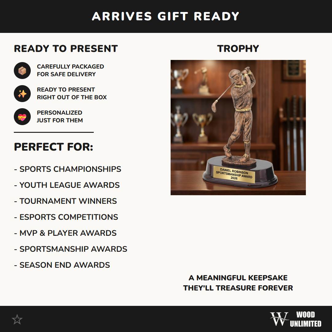 Personalized | Golf Award | Custom Engraved | Golf Trophy | Personalized Golfer | Engraved Award | Vintage Golf | Custom Golf