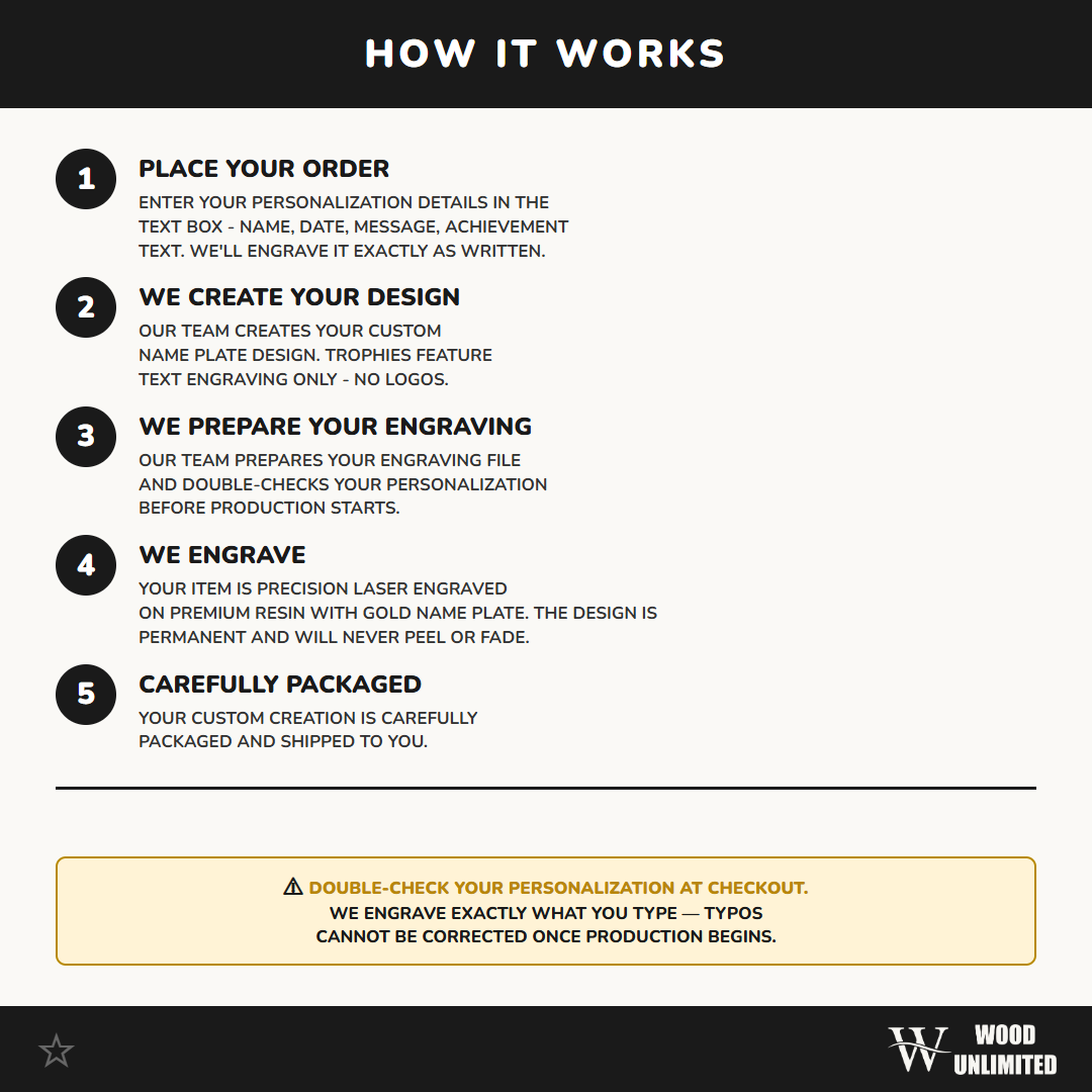Personalized | Lacrosse Award | Custom Engraved | Lacrosse Trophy | Custom Award | Engraved Gift | Player Recognition | Coach Gift