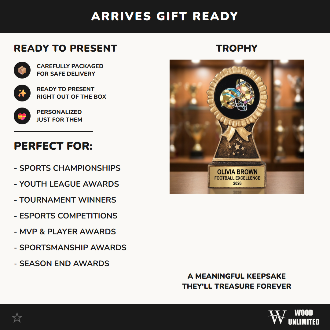 Personalized | Football Award | Custom Engraved | Football Trophy | Youth Award | MVP Trophy | Championship Award | Team Recognition