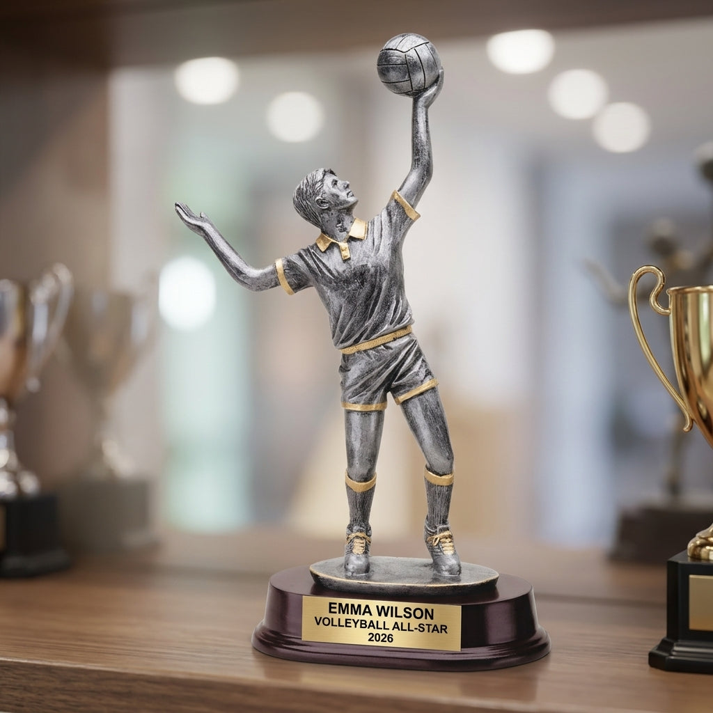 Personalized | Volleyball Award | Custom Engraved | Trophy | Award | Custom | Engraved | MVP | Team | Player | Coach | Youth | League - View 4