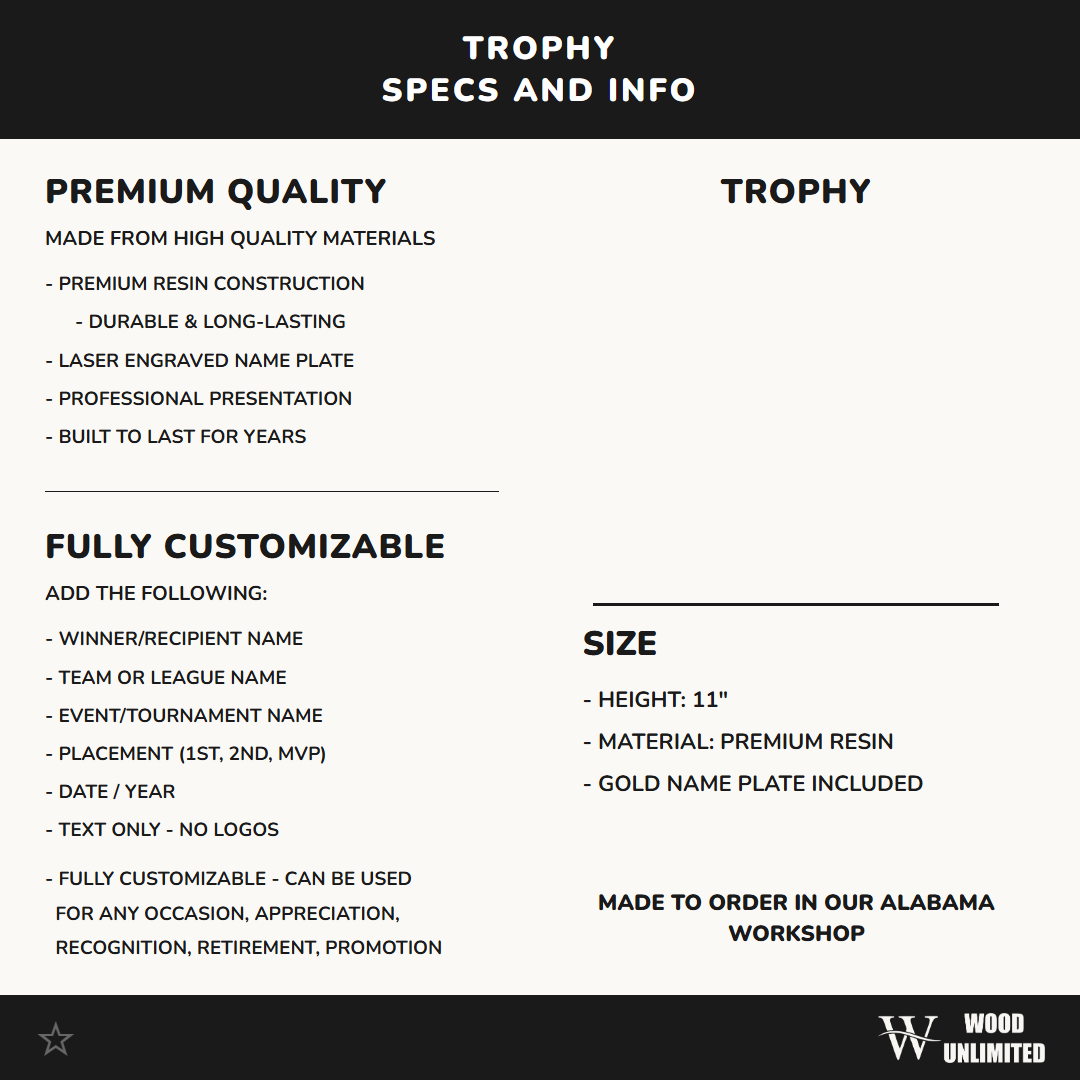 Personalized | Volleyball Award | Custom Engraved | Trophy | Award | Custom | Engraved | MVP | Team | Player | Coach | Youth | League