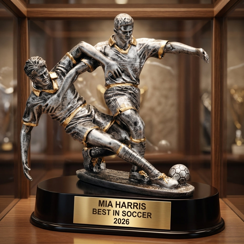 Personalized | Soccer Award | Custom Engraved | Soccer Trophy | Personalized Soccer | Engraved Award | Youth Soccer | MVP Trophy - View 1